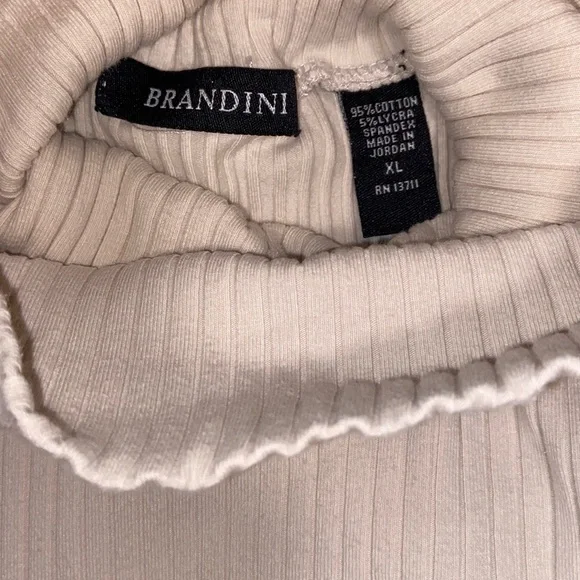 Vocal Cream and Tan Asymmetrical Tank Top - Picture 9 of 12